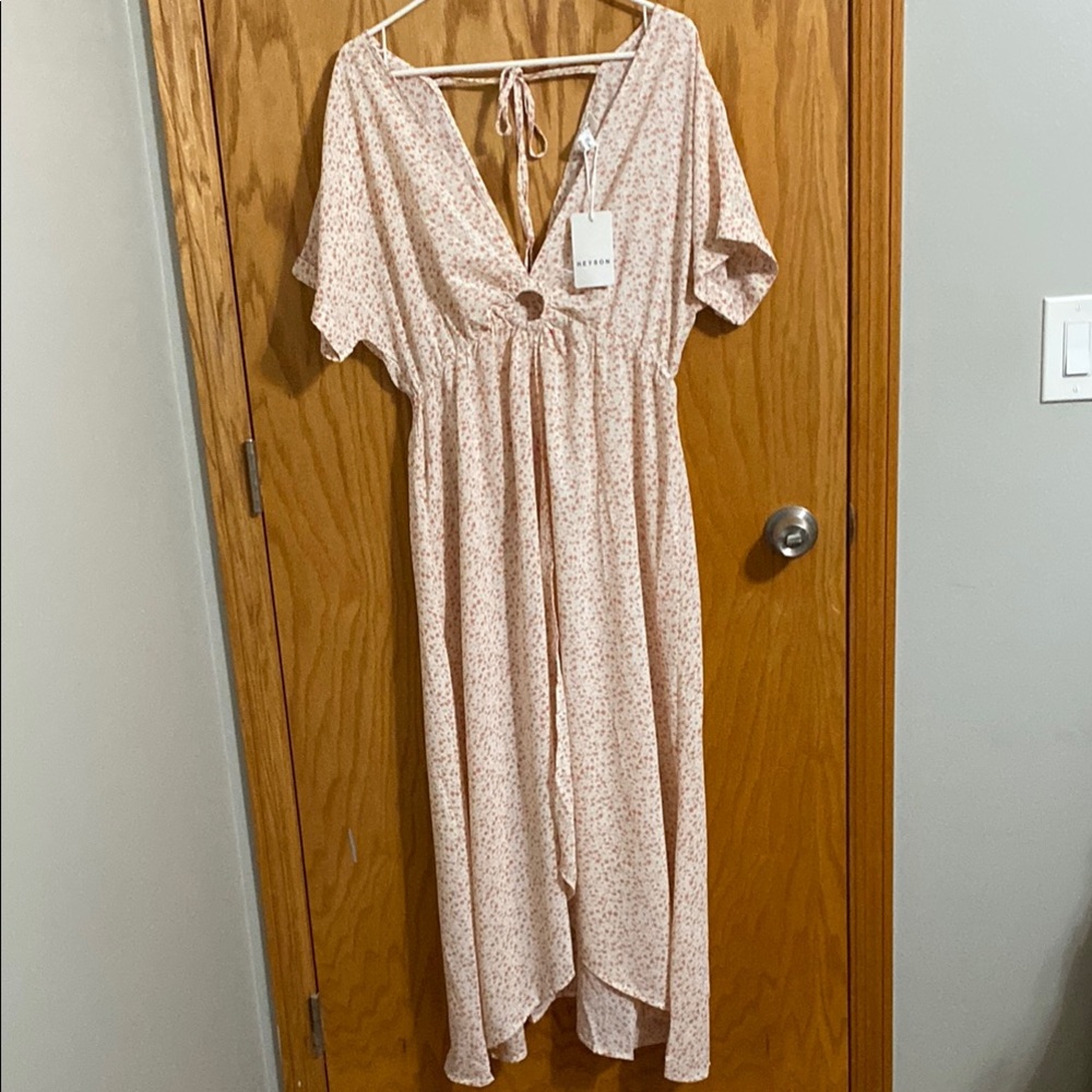 Heyson Floral Midi Dress Kimono
